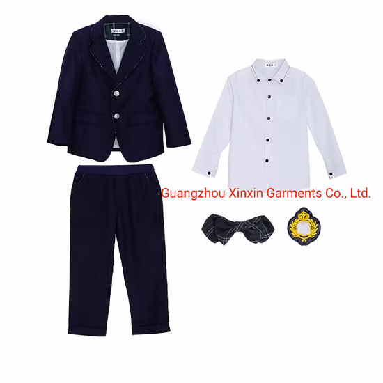 Usine vente chaude élèves des écoles primaires et secondaires tricotant l'uniforme scolaire de style britannique OEM (U2308)